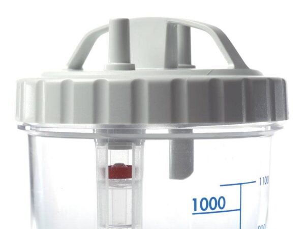 Coperchio + valvola per vaso aspiratore secreti 1-2 litri - immagine 2