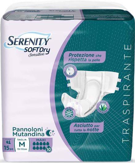 pannoloni mutandina serenity maxi m, serenity pannoloni