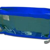 Borsetta E2 - rettangolare con finestra - blu