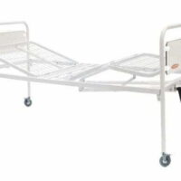Letto degenza 3 snodi 2 manovelle con ruote - Moretti MP091R