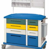 Carrello medicazione K816307 - Large 4 cassetti e 4 cassettini